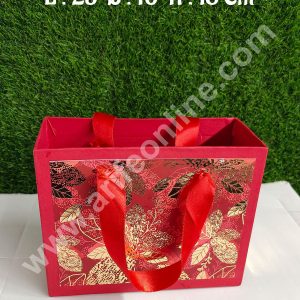 CAKE DECOR™ Red Fancy Hamper Bag For for Birthday, Wedding, Celebrations, Party, Christmas Gifts (1 Pc Pack)
