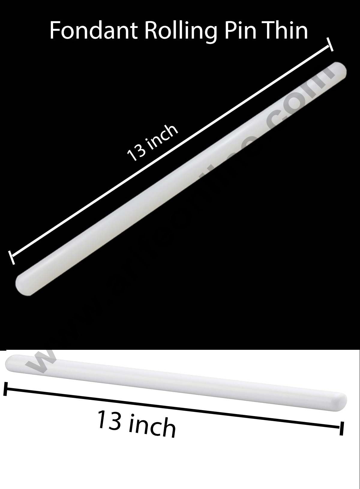 Cake Decor 1pc Fondant Rolling Pin Thin - Big(13inch)