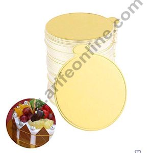 Cake Decor Round Pastry Base Boards - Gold ( 100 Pcs Pack )