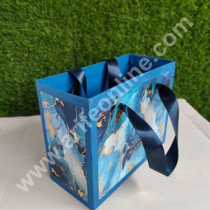 CAKE DECOR™ Royal Blue Fancy Hamper Bag For for Birthday, Wedding, Celebrations, Party, Christmas Gifts (1 Pc Pack)