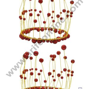 Cake Decor Red Crown Cake Topper Wedding, Birthday Cake Decoration For King, Queen, Prince And Princess Party Wedding Hair Accessories Decoration