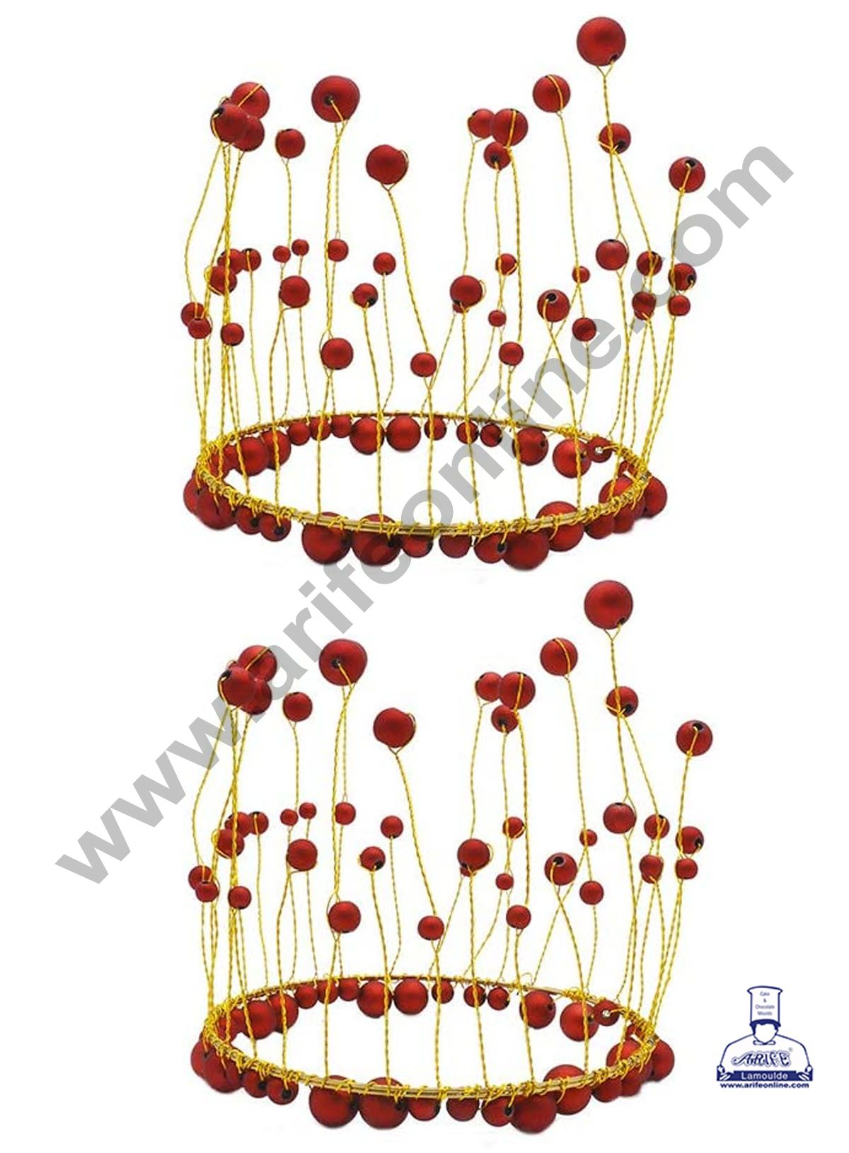 Cake Decor Red Crown Cake Topper Wedding, Birthday Cake Decoration For King, Queen, Prince And Princess Party Wedding Hair Accessories Decoration