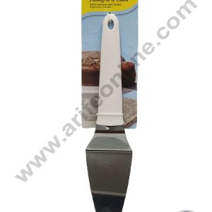 CAKE DECOR™ White Handle Triangular Pastry Lifter Cake Serving Triangular Spatula, Pie Shovel, Pizza Spatula