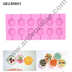 CAKE DECORβ’ 12 cavity Lollipop Silicone Mould | Jelly Mould | Candy Mould