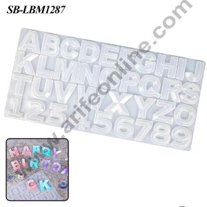CAKE DECOR™ 3D Upper Case Letters & Numbers Silicone Mould | jelly & Candy Mould | Resin Mould