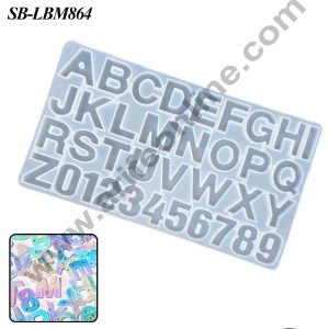 CAKE DECOR™ Upper Case Letters & Numbers Silicone Mould | jelly & Candy Mould | Resin Mould