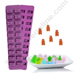 20 Cavity Teddy Bear Silicone Chocolate, Jelly, Candy, Resin Art  Mould (Pack of 1) - CAKE DECOR™