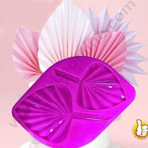 2 Cavity Palm Leaf Garnishing Mould Fan Leaf Silicone Mold Entremet Cake Mould  - CAKE DECOR™