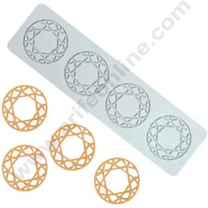 4 Cavity Silicon Geometric Torus Shape Chocolate Garnishing Mould | Cake Insert Decoration Mould - CAKE DECOR™