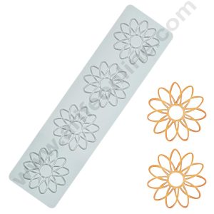 4 Cavity Silicon Sunflower Shape Chocolate Garnishing Mould | Cake Insert Decoration Mould - CAKE DECOR™