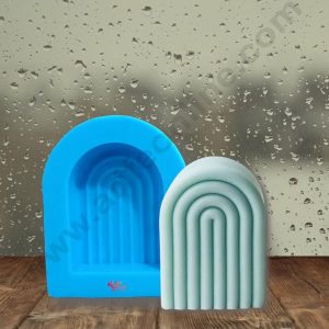 1 Cavity Silicone Small Rainbow Candle Mould (Pack of 1) - CAKE DECOR™