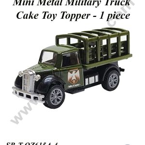 CAKE DECOR™ Mini Metal Military Truck Cake Toy Topper | Decorations Figurines - 1 piece (SB-T-QZ615A-4)