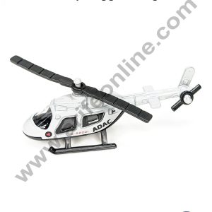 CAKE DECOR™ Mini Metal Helicopter Cake Toy Topper | Decorations Figurines - 1 piece (SB-T-QZ615D-3)