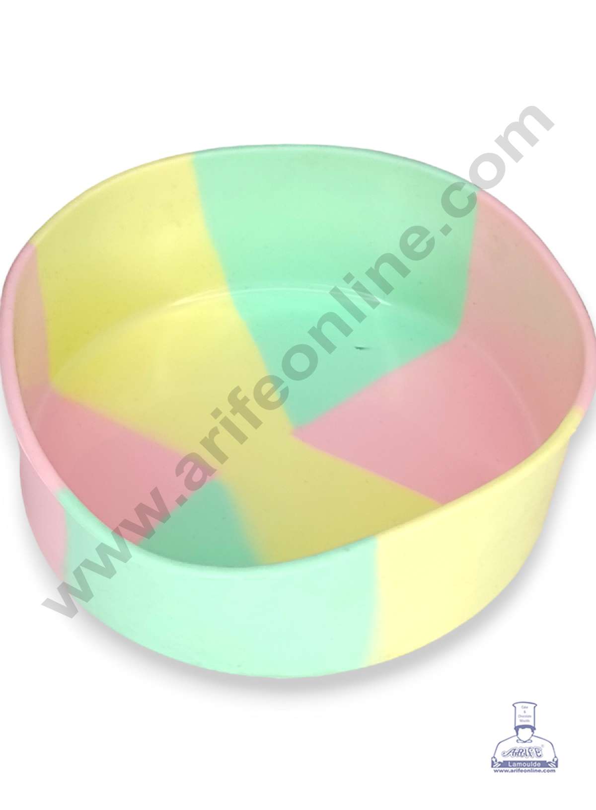 CAKE DECORβ’ Small Round Rainbow Silicone Mould Silicon Muffin Mold SB-ZU186
