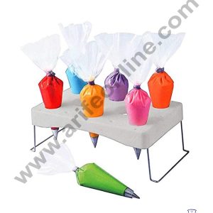 Cake Decor Cake Decorating Icing Bag Holder Tray Stand - 8-Hole Pastry Tube Holder Tool
