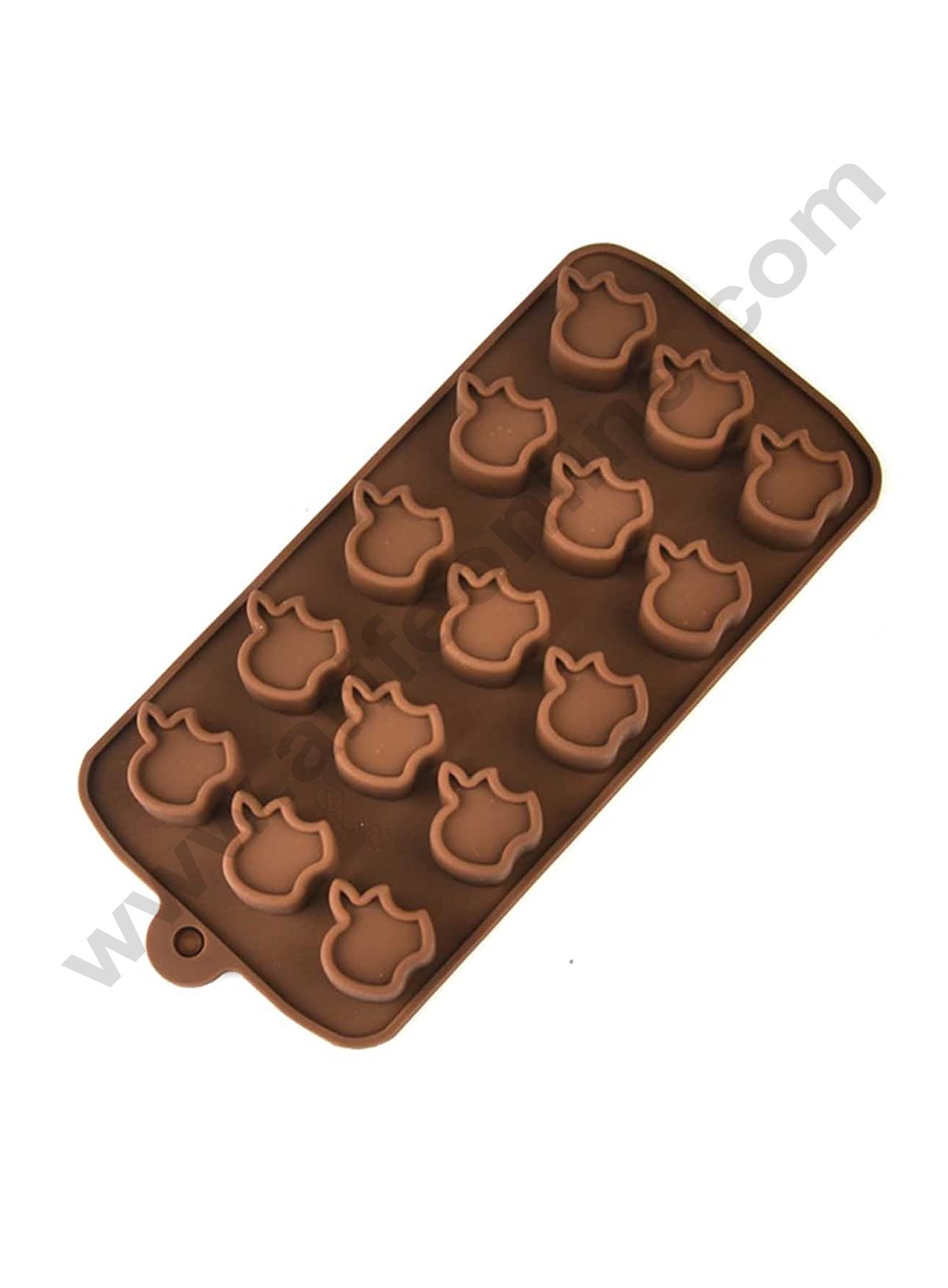 Cake Decor Silicon 15 Cavity iPhone Apple Brown Chocolate Mould, Ice Mould, Chocolate Decorating Mould