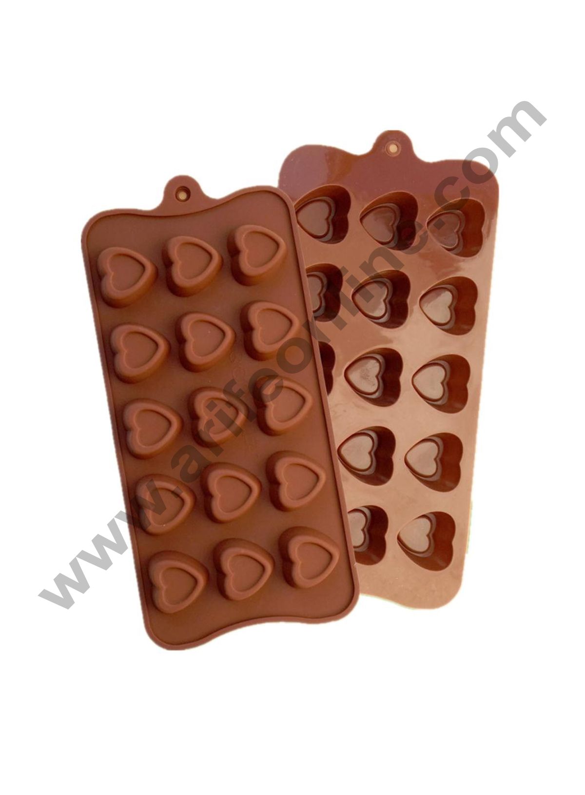 Cake Decor 15 Cavity Deep Heart Shape Silicone Chocolate Mould