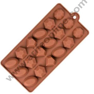 Cake Decor 18 Cavity Stone Shape Silicone Chocolate Mould