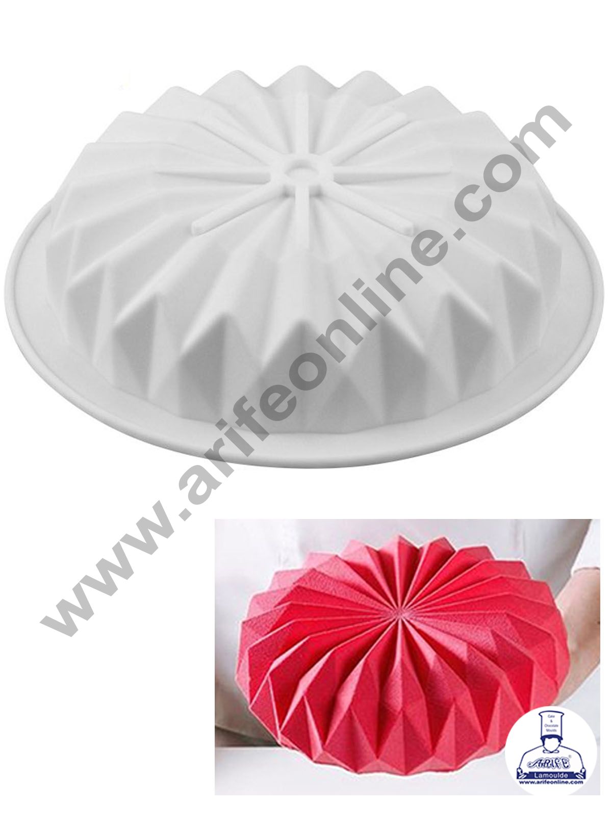 Cake Decor 3D Round Origami Geometric Shape Cake Molds Entremet Cake Mould Mousse Mold