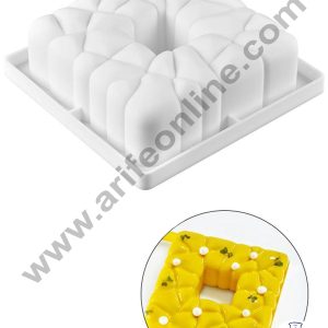 Cake Decor 3D Square Texture Shape Cake Molds Entremet Cake Mould Mousse Mold