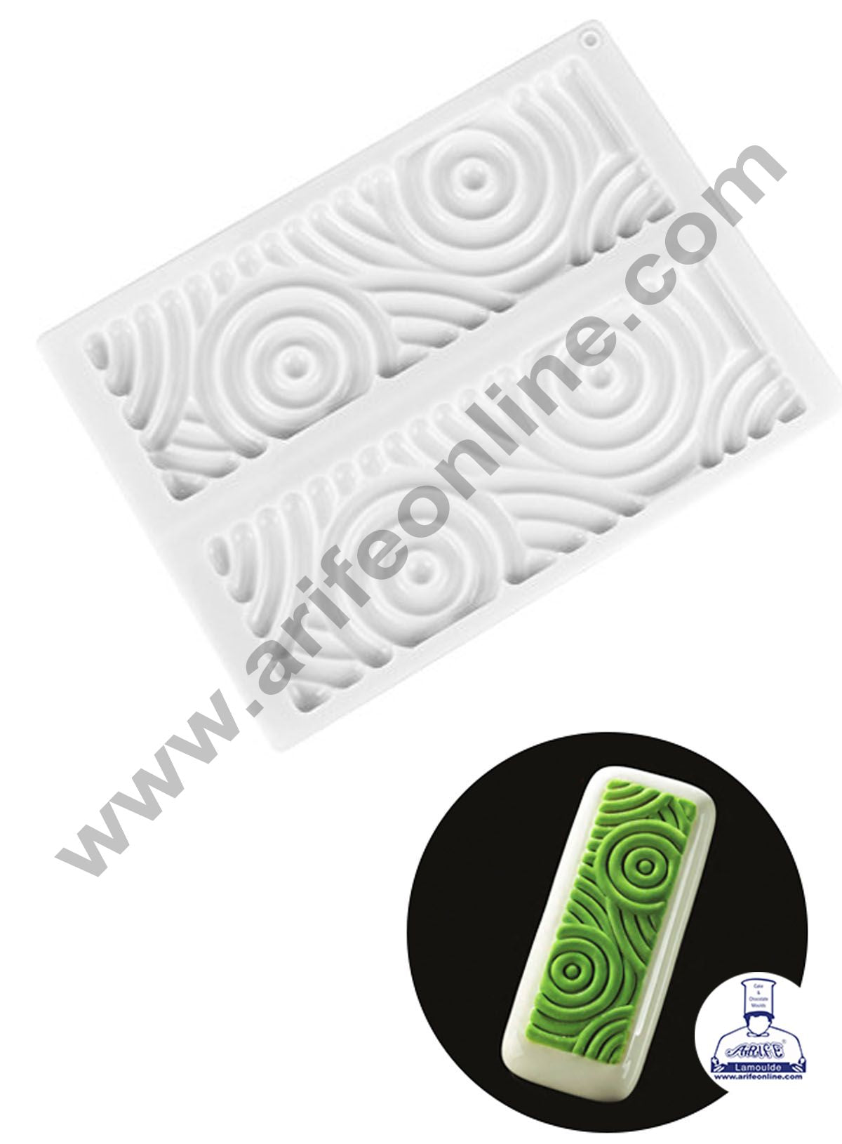 Cake Decor 3D 2 Cavity Spiral Geometric Garnishing Cake Molds Entremet Cake Mould Mousse Mold