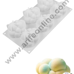 Cake Decor 3D 6 Cavity Cloud Bubble Shape Cake Molds Entremet Cake Mould Mousse Mold