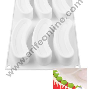 Cake Decor 3D 6 Cavity log SAVARIN  Shape Cake Molds Entremet Cake Mould Mousse Mold