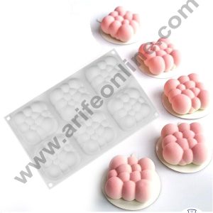 Cake Decor 3D 6 Cavity Cloud Shape Cake Molds Entremet Cake Mould Mousse Mold