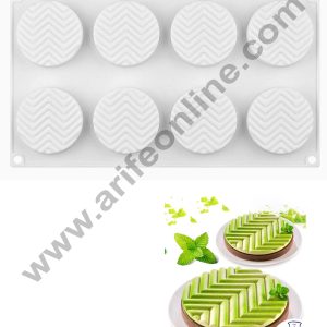 Cake Decor 3D 8 Cavity Wave Shape Garnishing Cake Molds Entremet Cake Mould Mousse Mold
