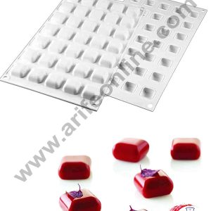 Cake Decor Silicon Micro Rounded Square Gem Design Cake Mould Entremet Cake Mould Silicon Moulds