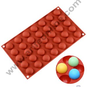 Cake Decor 3D 35 Cavity Round Truffle  Molds Entremet Chocolate Mould Mousse Mold