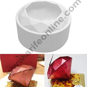 Cake Decor Diamond Love Shape Cake Mold Entremet Mold Muffin Silicon Mould Pastry Jelly Cake Mold