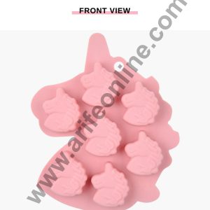 Cake Decor 7 Cavity Silicone Unicorn Face Shape Silicon Jelly Candy Mould