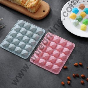 Cake Decor 20 Cavity Silicone Chocolate Mould Diamond Shape Silicon Jelly Candy Mould