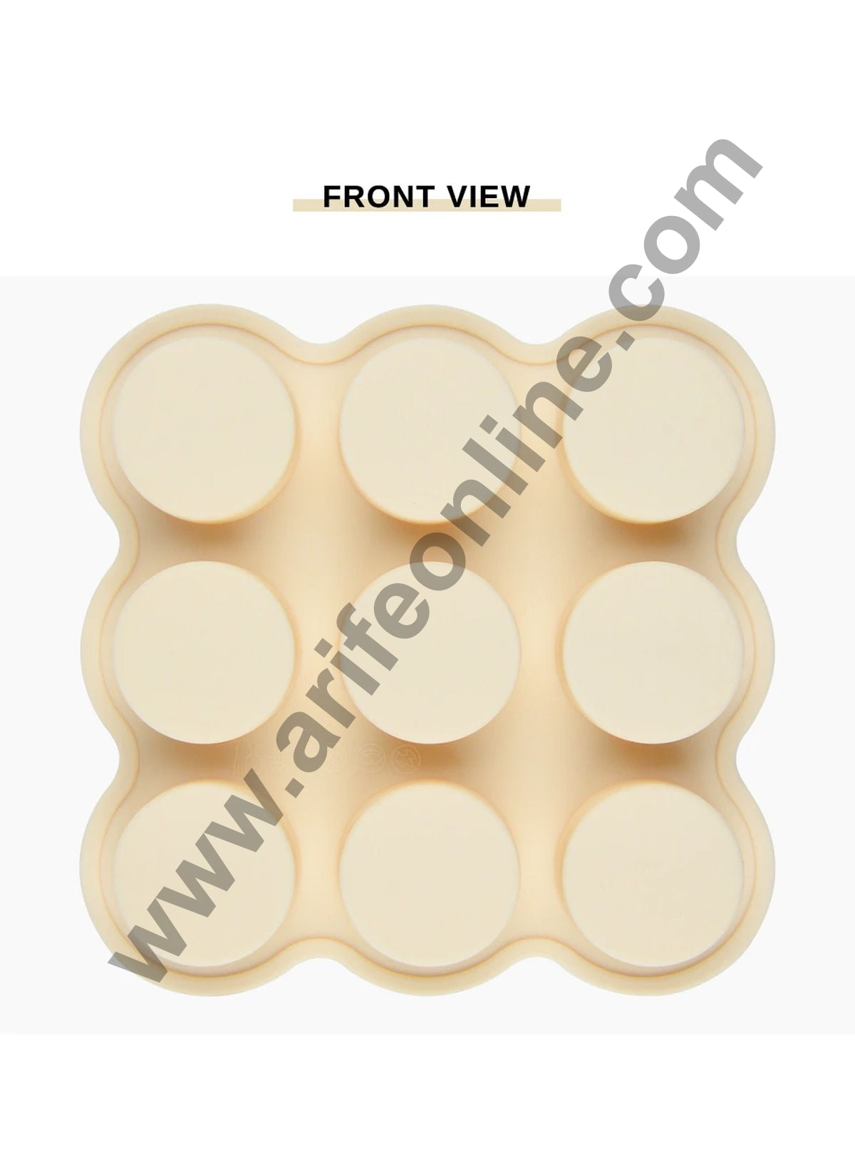 Cake Decor 9 Cavity Silicone Chocolate Mould Round Shape Silicon Jelly Candy Mould