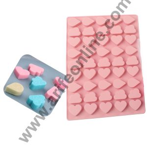 Cake Decor 45 Cavity Silicone Chocolate Mould Drop Cloud Heart Shape Silicon Jelly Candy Mould