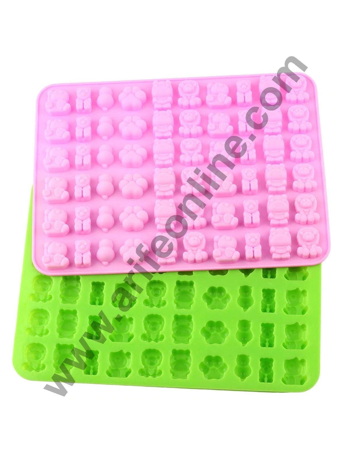 Cake Decor 60 Cavity Silicone Chocolate Mould Owl Cat Lion Jungle Theme Shape Silicon Jelly Candy Mould