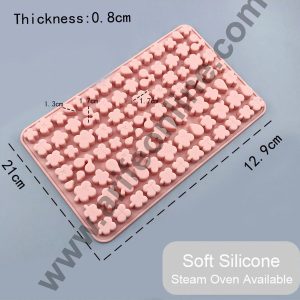 Cake Decor 93 Cavity Silicone Chocolate Mould Drop Cherry Mix Flower Shape Silicon Jelly Candy Mould