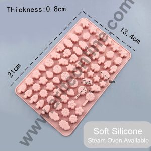 Cake Decor 70 Cavity Silicone Chocolate Mould Sheep Tree Cloud-Star Lollipop Shape Silicon Jelly Candy Mould