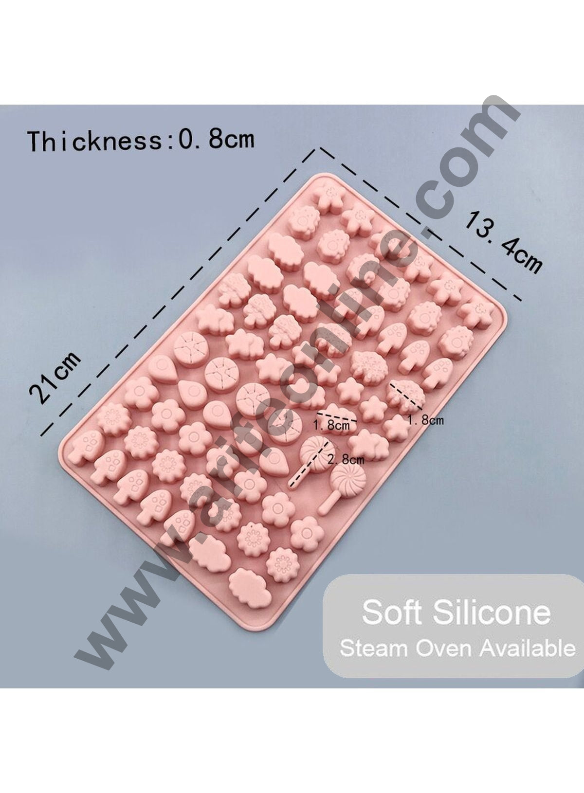 Cake Decor 70 Cavity Silicone Chocolate Mould Sheep Tree Cloud-Star Lollipop Shape Silicon Jelly Candy Mould