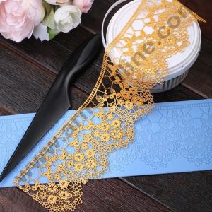 Cake Decor Silicone Cake Border Lace Mould Fondant Cake Decorative Silicone Lace Mat Cake Decorating Tools Baking Mat SBLM-3012