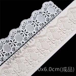 Cake Decor Silicone Cake Border Lace Mould Fondant Cake Decorative Silicone Lace Mat Cake Decorating Tools Baking Mat SBLM-3013