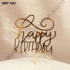 CAKE DECOR™ 5 inch Acrylic Happy Birthday Cake topper Cake Decoration (SBMT-1082)