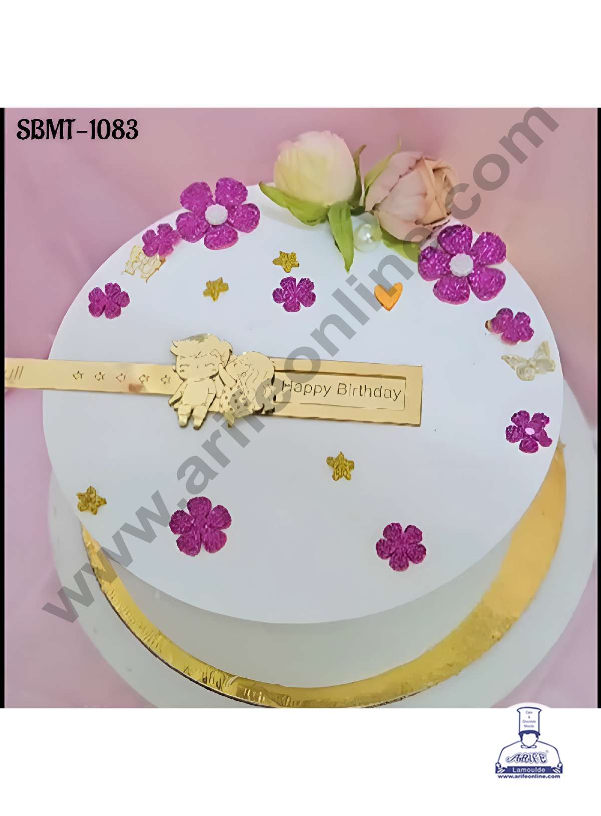 CAKE DECOR™ 5 inch Acrylic Sliding Surprise Happy Birthday Message Cake topper (SBMT-1083)