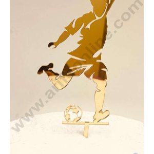 CAKE DECOR™ 5 inch Acrylic Football/Soccer Player Cake Topper Cake Decoration Dessert Decoration (SBMT-3004-G)