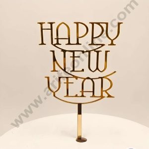 CAKE DECOR™ 5 inch Acrylic Happy New Year Cake Topper Cake Decoration (SBMT-6016)