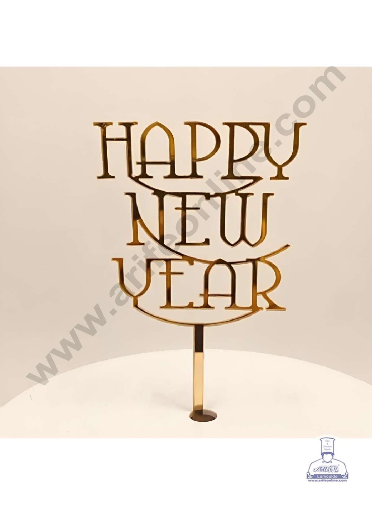 CAKE DECORβ’ 5 inch Acrylic Happy New Year Cake Topper Cake Decoration (SBMT-6016)