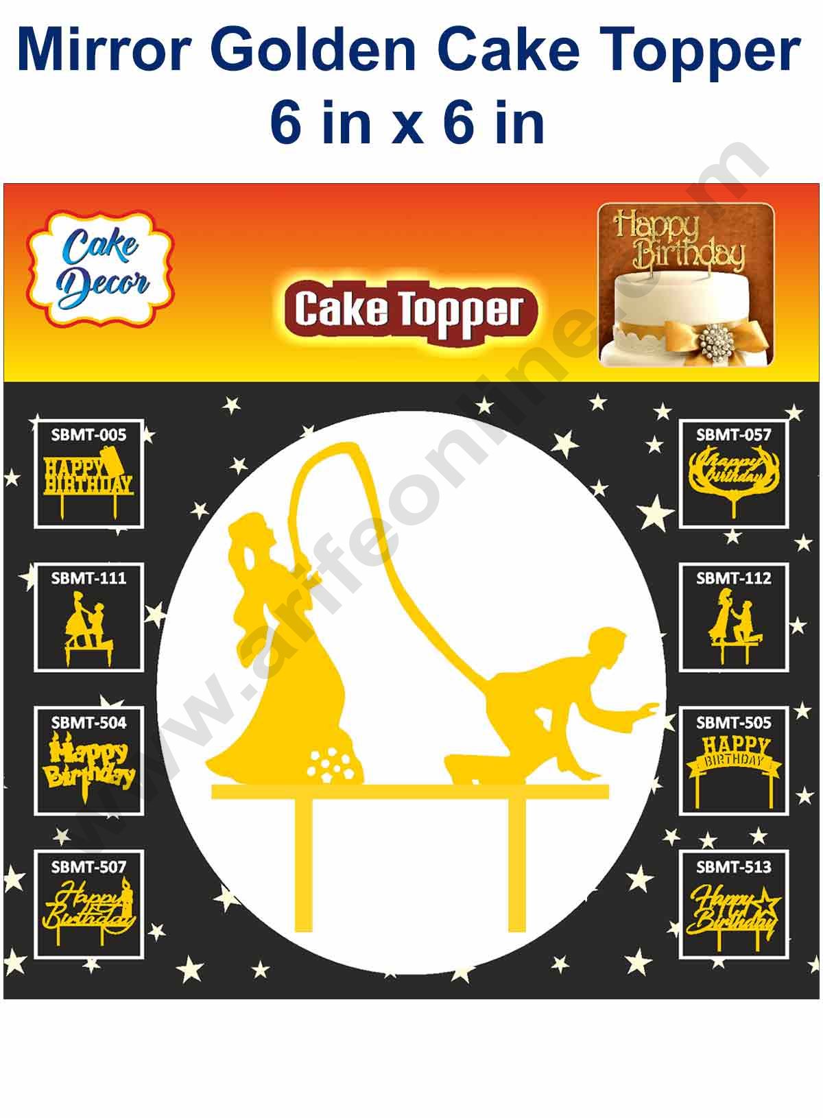 Cake Decor Mirror Finshing Acrylic Couples Cake Topper Funky Couple