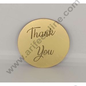 CAKE DECORβ’ Acrylic Thank You Coin Topper for Cake and Cupcakes ( SBMT-Coin-045 )
