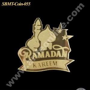CAKE DECORβ’ Acrylic Ramadan Kareem Coin Topper for Cake and Cupcakes ( SBMT-Coin-055 )